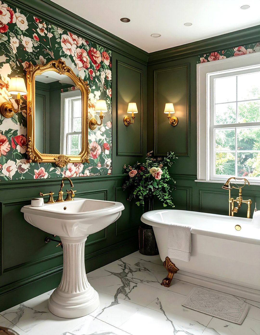 Small bathroom wallpaper - 30 showstopper bathroom ideas