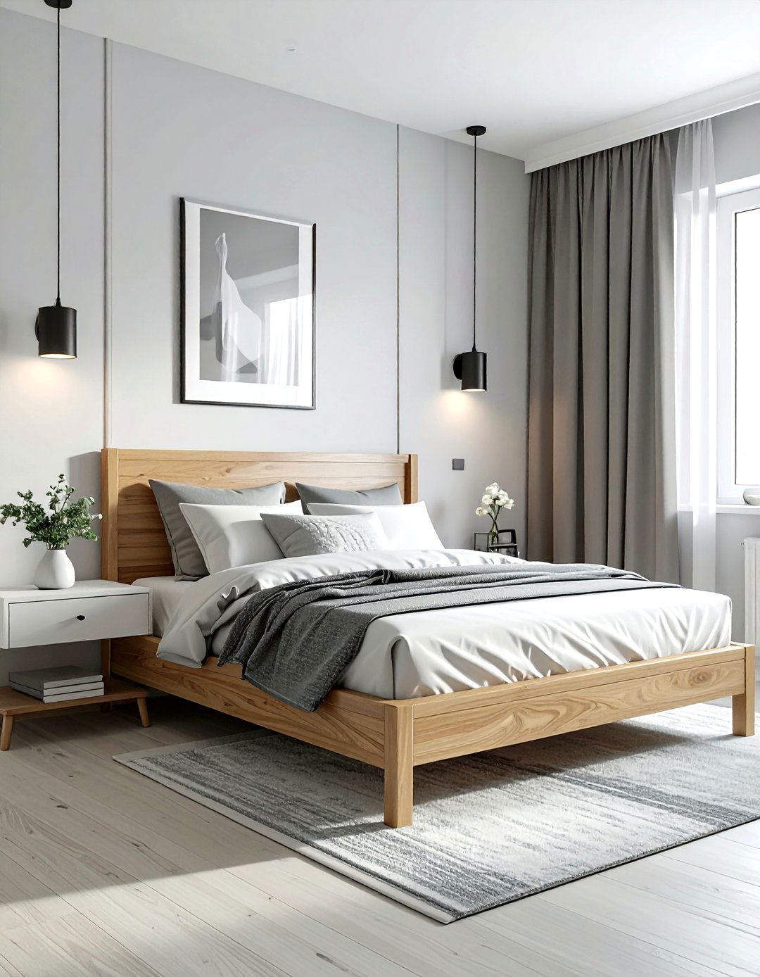 Small bedroom layout with queen bed - 30 bedroom floor plan ideas