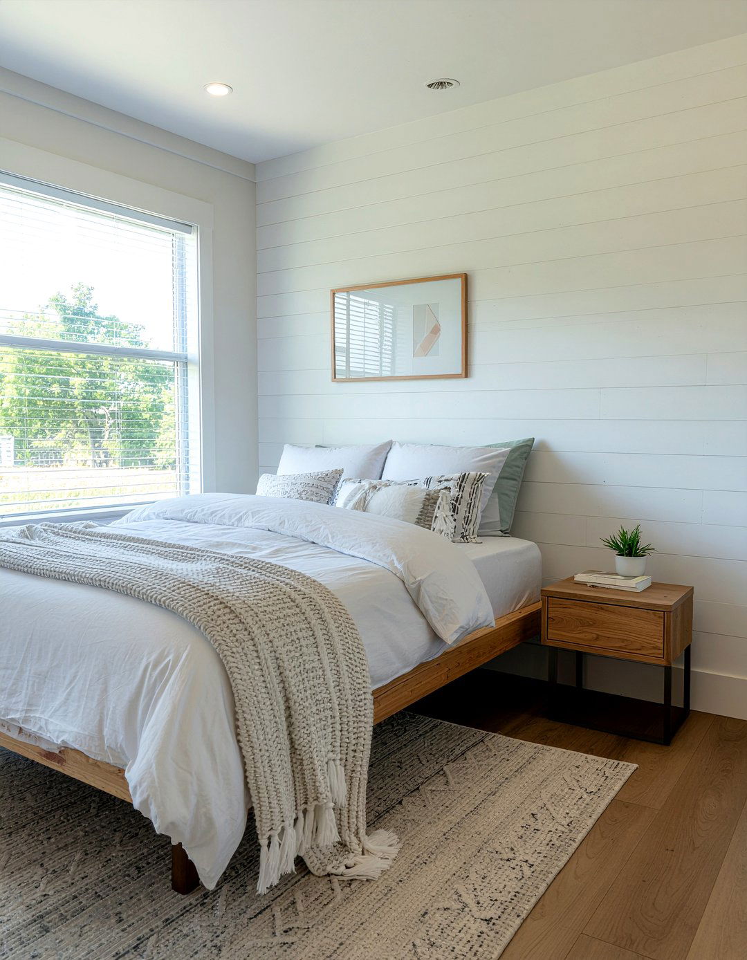Small bedroom shiplap wall - 30 bedroom shiplap walls