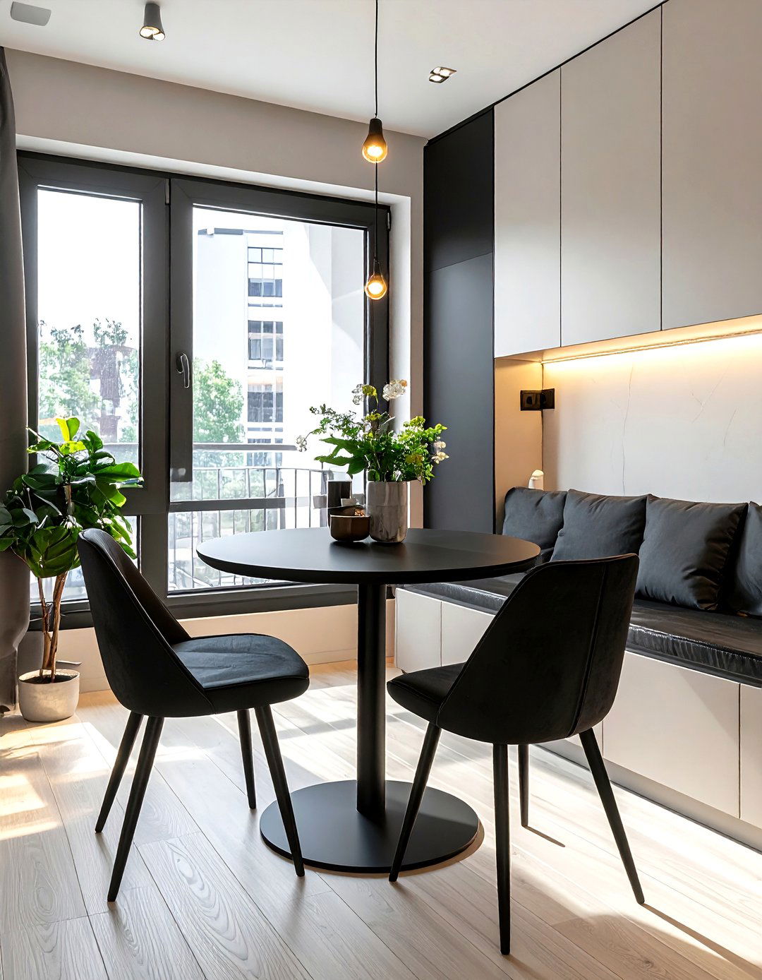 Small black apartment dining set - 30 black dining room furniture ideas