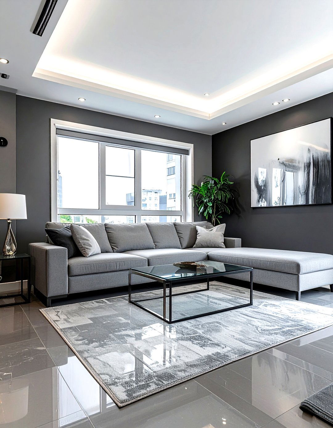 Small charcoal living room layout - 30 dark charcoal living room ideas