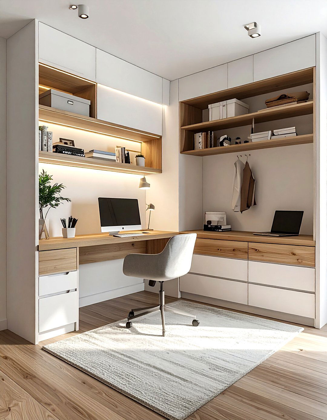Small closet office - 30 home office decor ideas