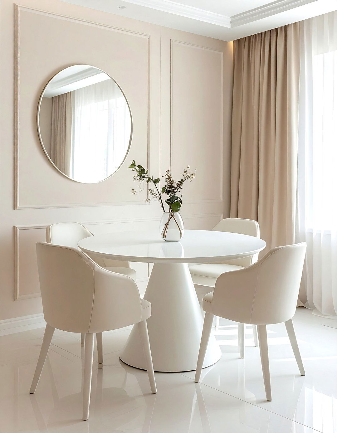 Small cream and white dining room - 30 cream and white dining room ideas