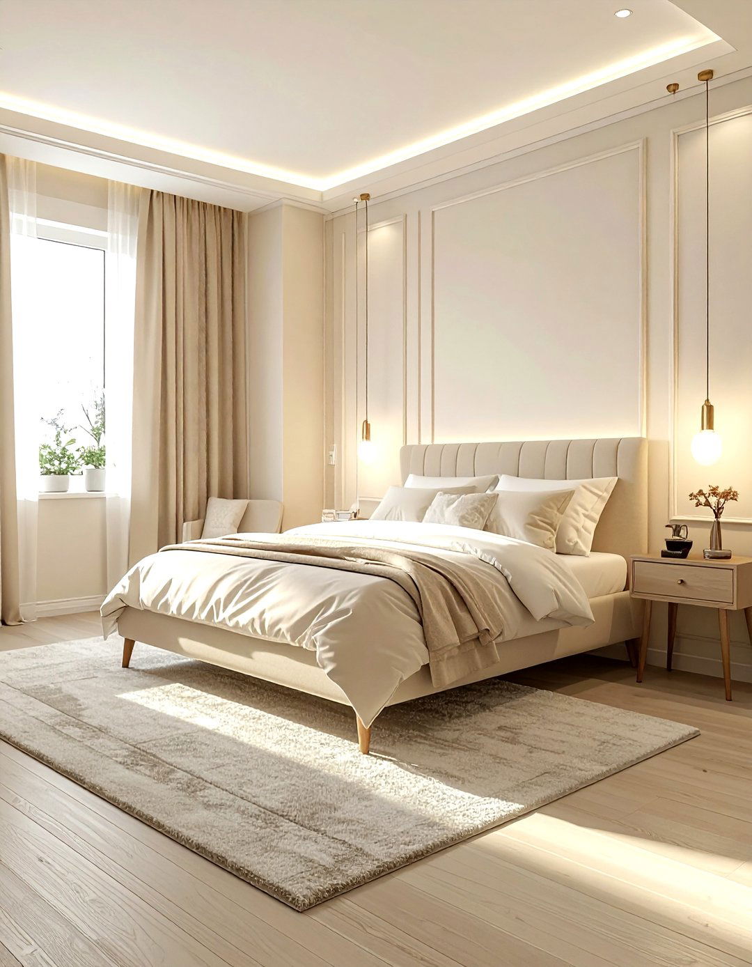 Small cream bedroom layout - 30 contemporary cream bedroom ideas