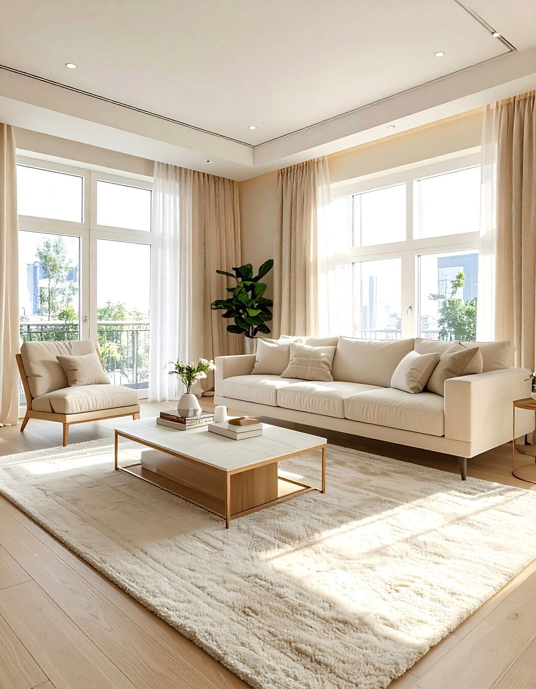 Small cream living room arrangement - 30 cream living room design ideas