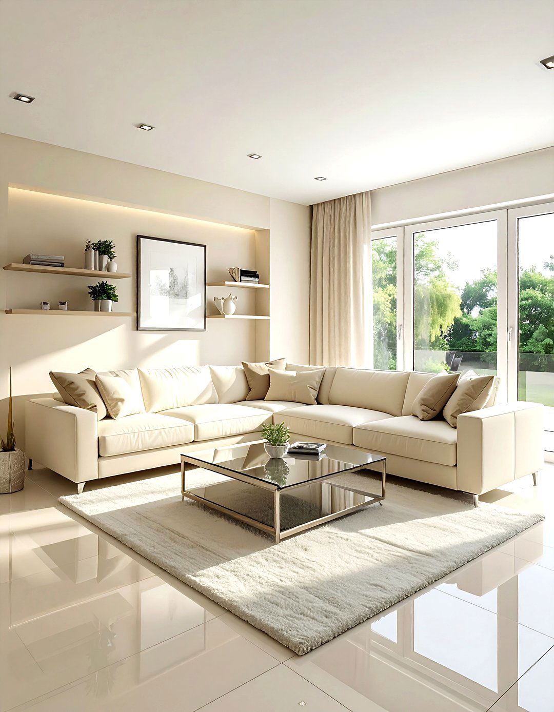 Small cream living room layout - 30 modern cream living room ideas