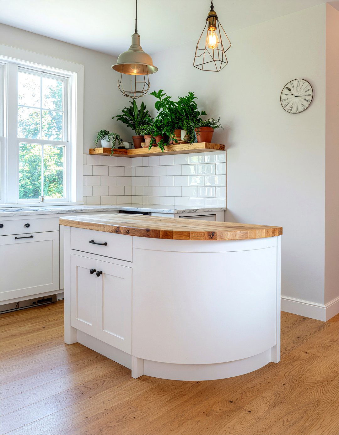 Small curved island - 30 curved kitchen island ideas