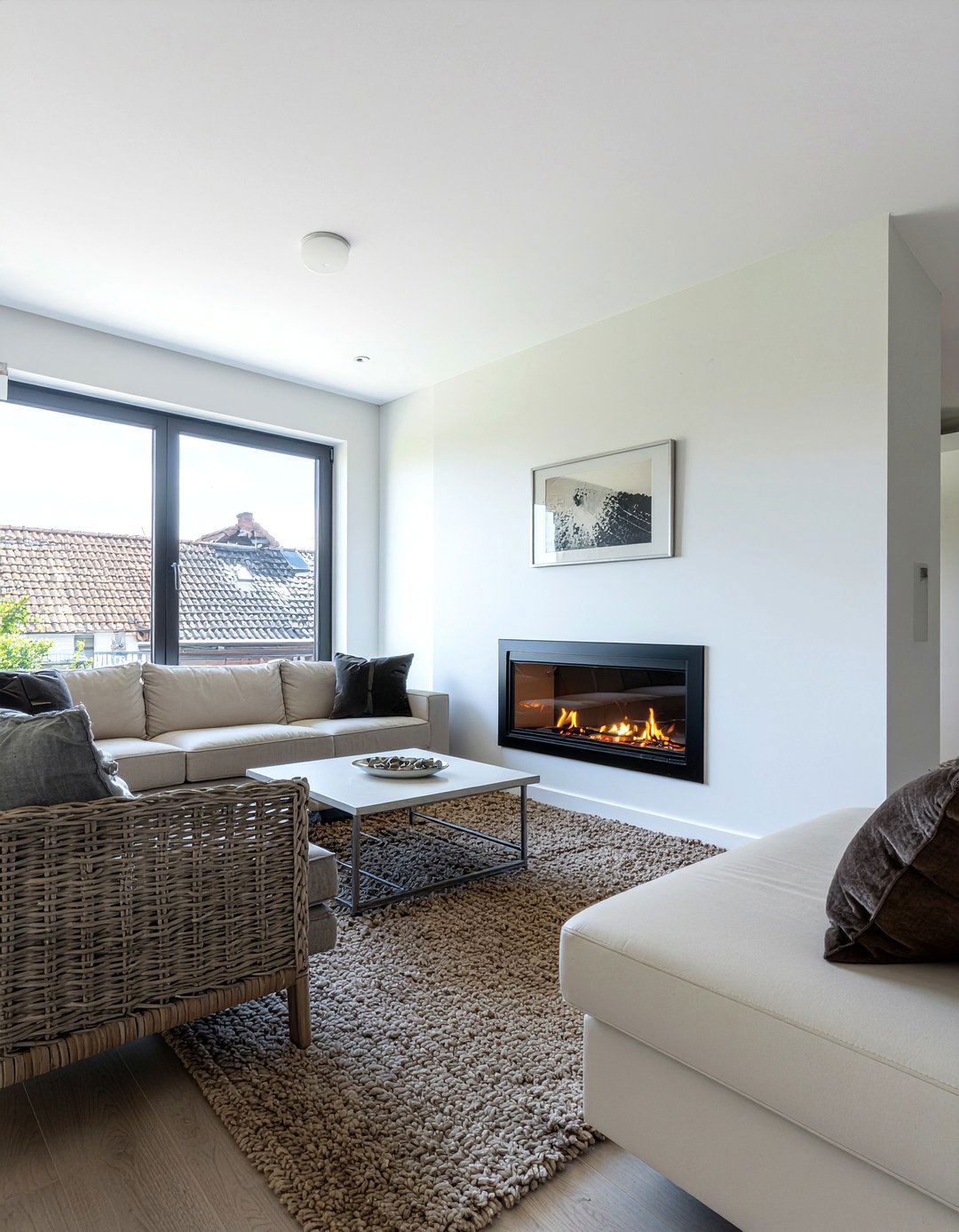 Small double sided fireplace - 30 living room double sided fireplace ideas