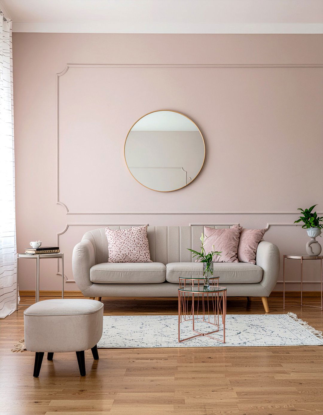 Small dusty pink living room - 30 living room dusty pink walls