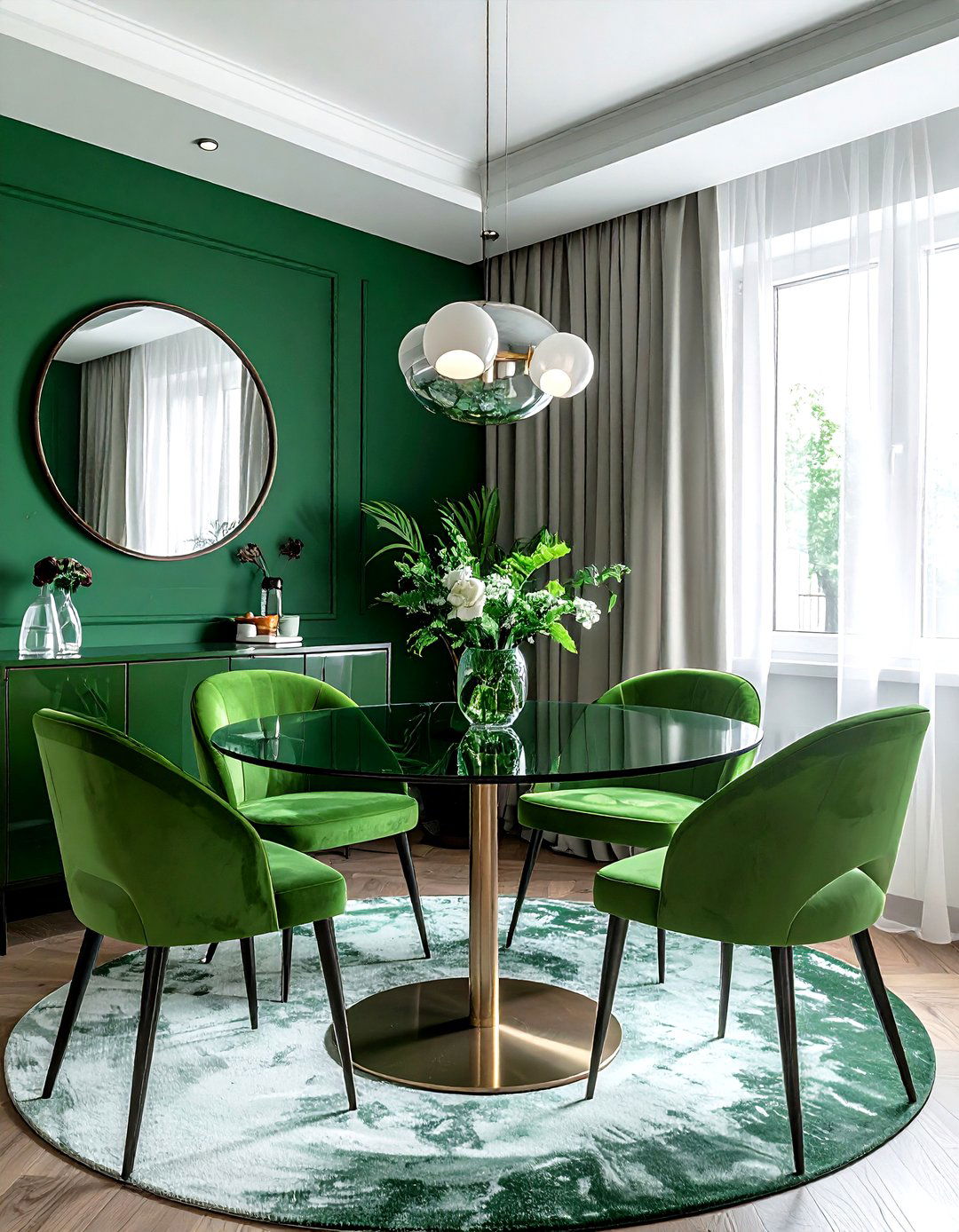 Small emerald green dining room - 30 emerald dining room ideas