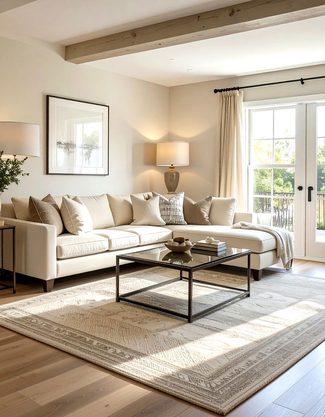 Small farmhouse living room cream decor - 30 farmhouse cream living room ideas