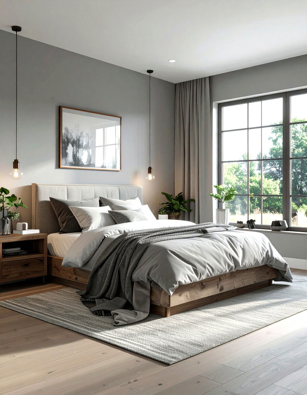 Small gray farmhouse bedroom - 30 farmhouse gray bedroom ideas