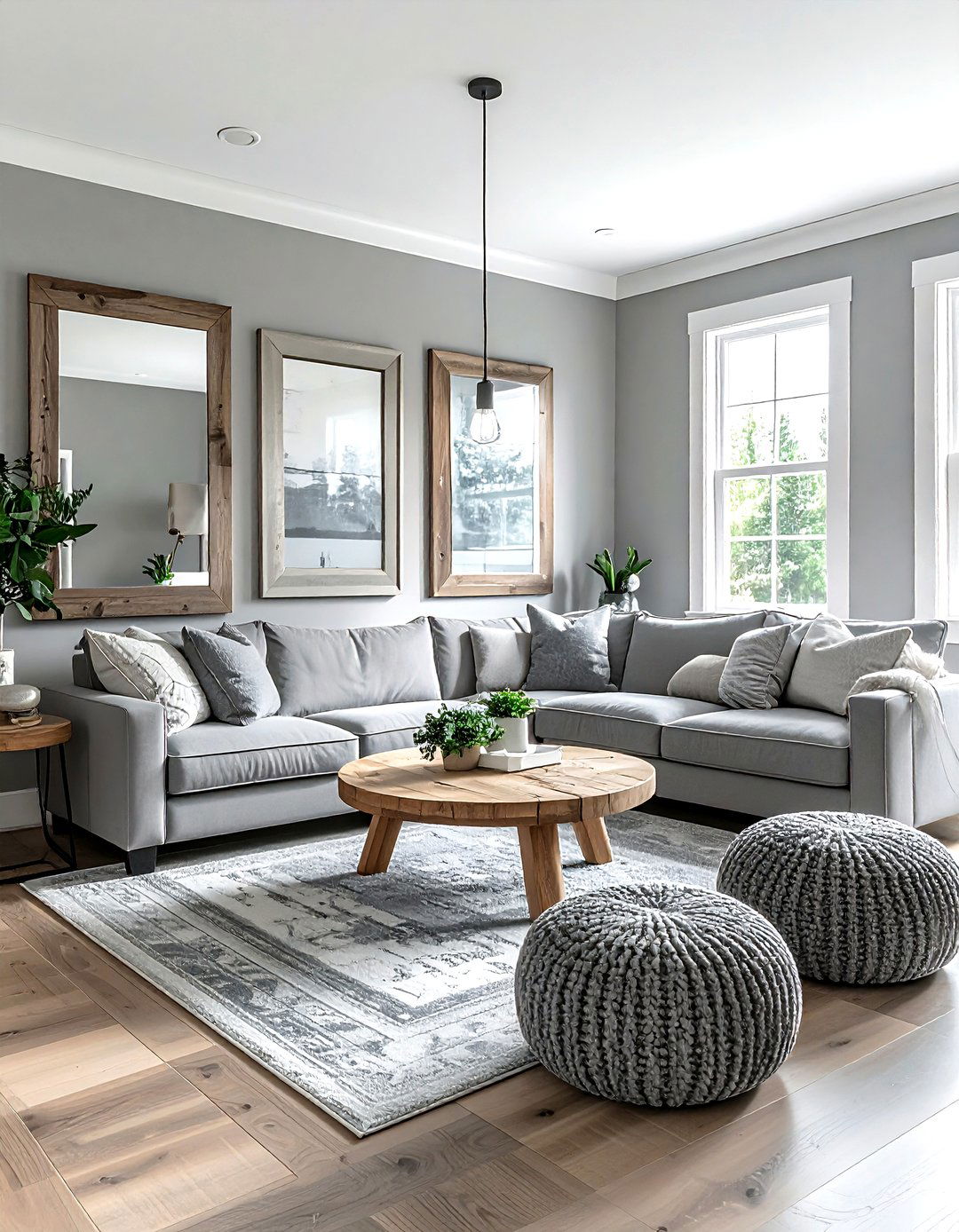 Small gray farmhouse living room - 30 farmhouse gray living room ideas