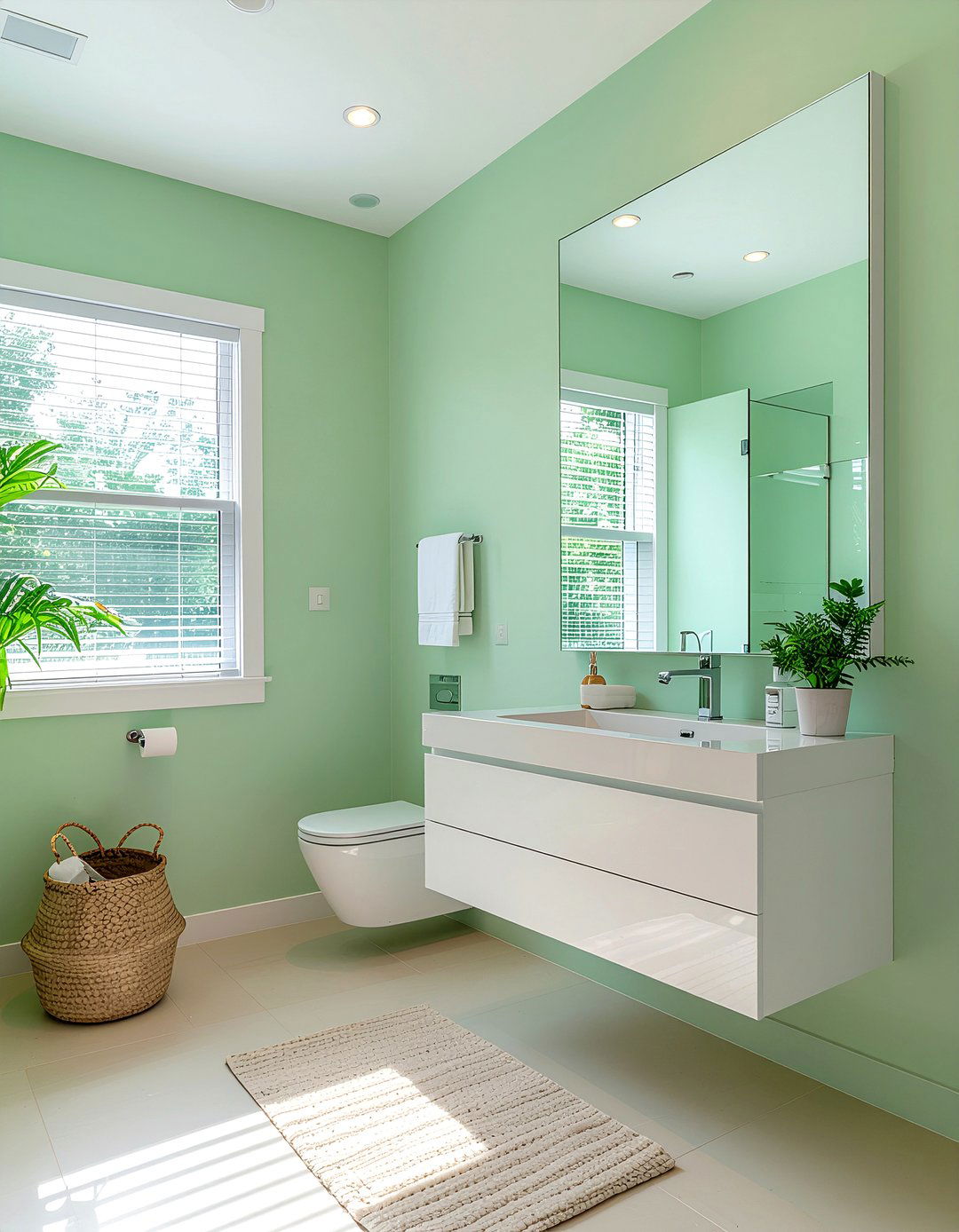 Small green bathroom - 30 cool green bathroom ideas