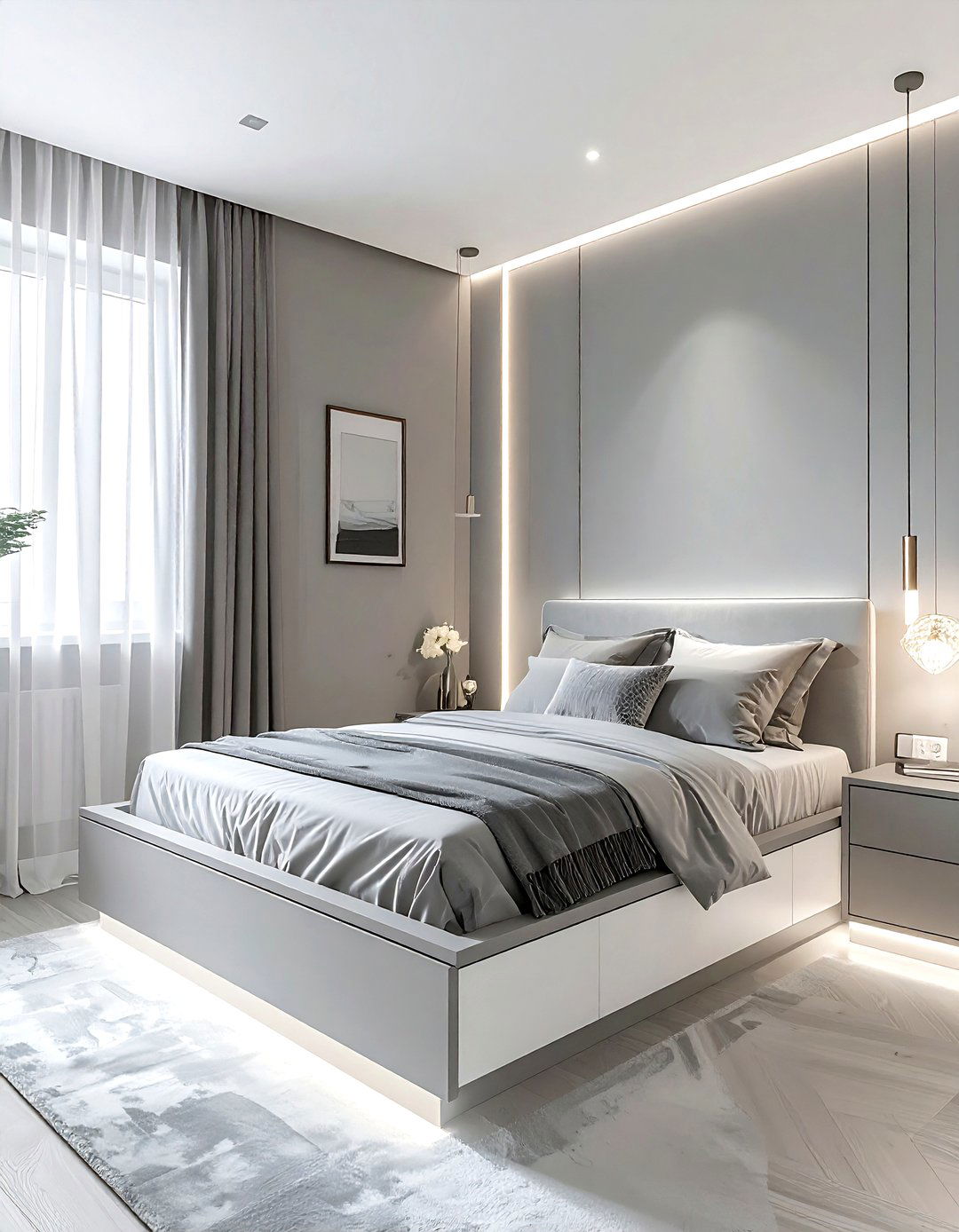 Small grey bedroom - 30 grey bedroom design ideas