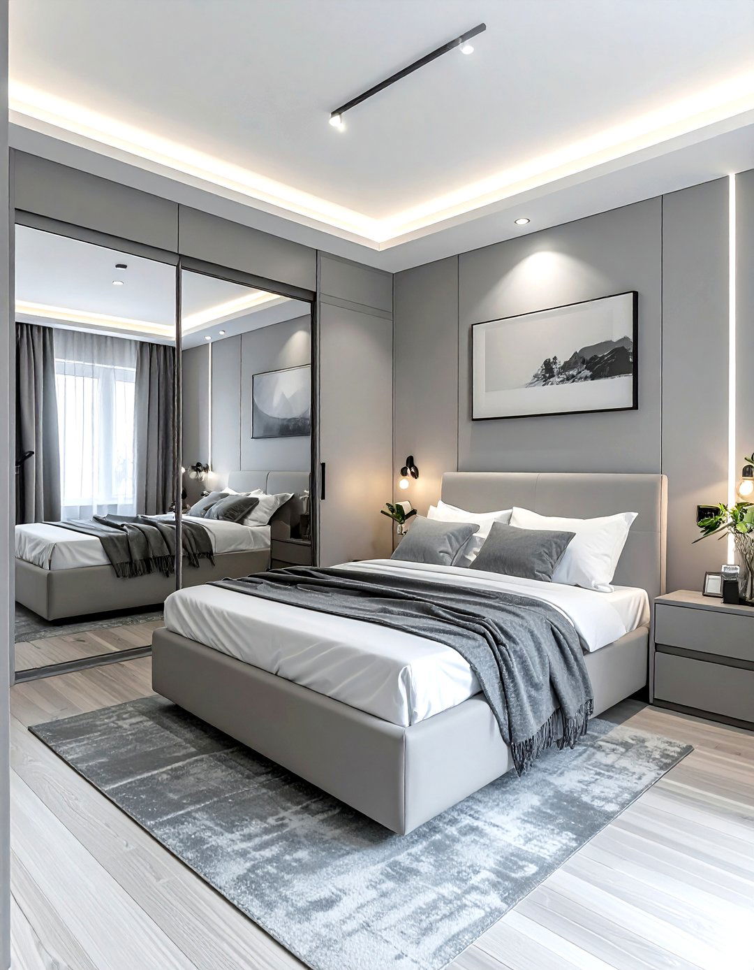 Small grey bedroom - 30 grey bedroom decor ideas