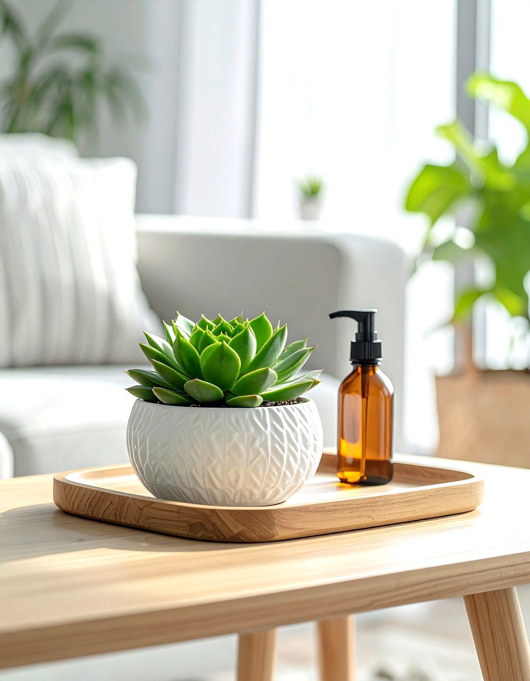 Small indoor plants - 30 coffee table decor ideas