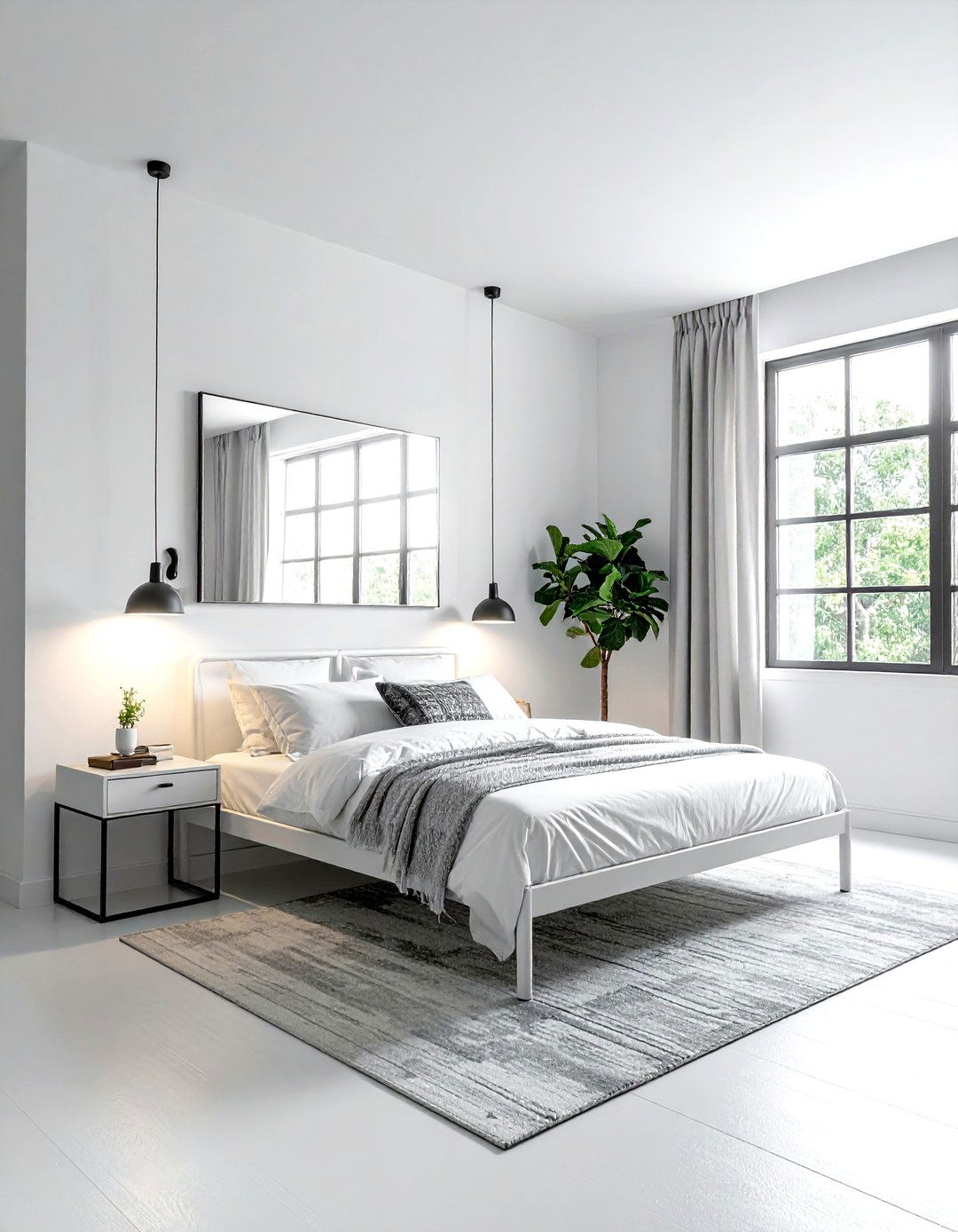 Small industrial white bedroom - 30 industrial white bedroom ideas