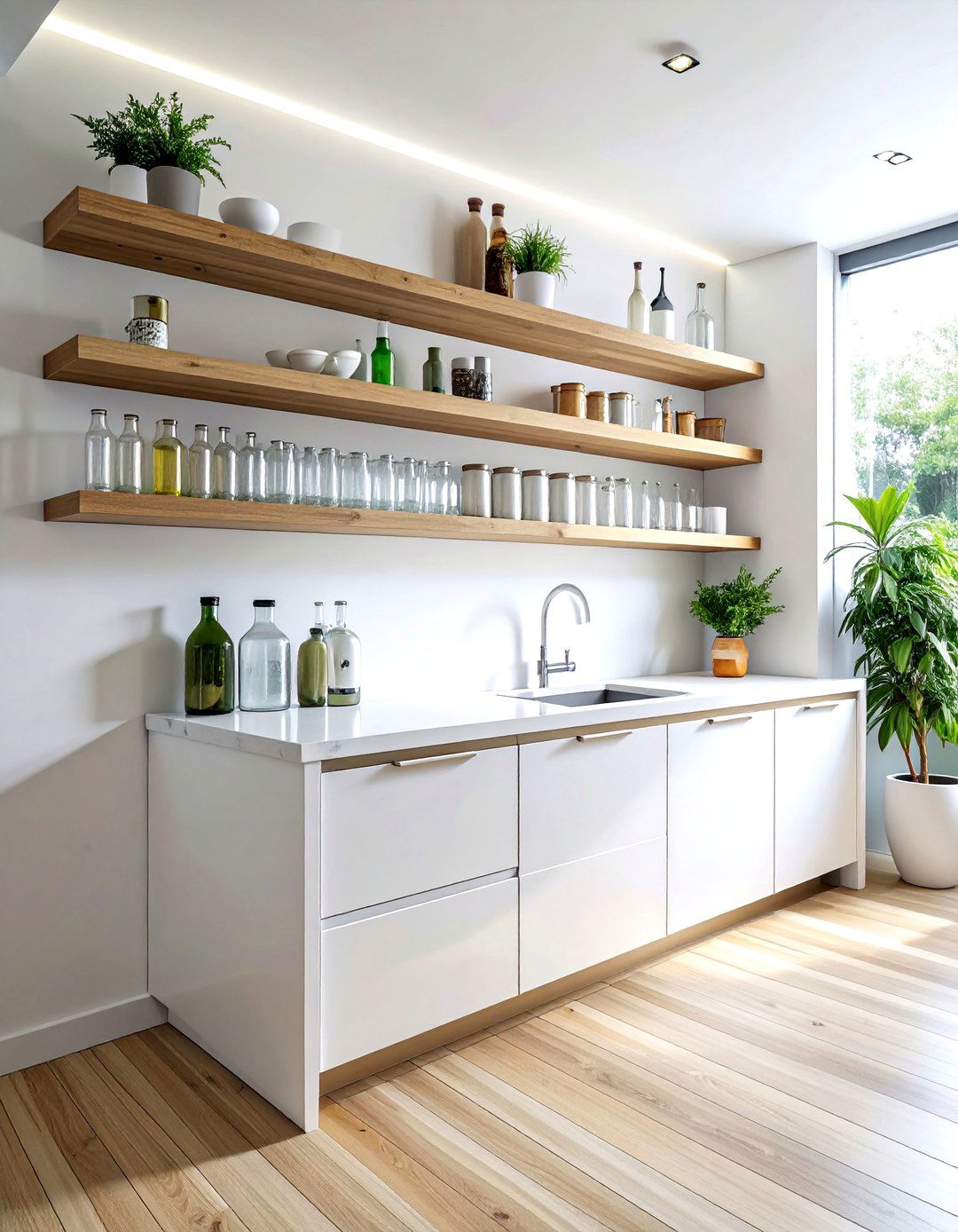 Small kitchen beverage station - 30 kitchen dry bar ideas