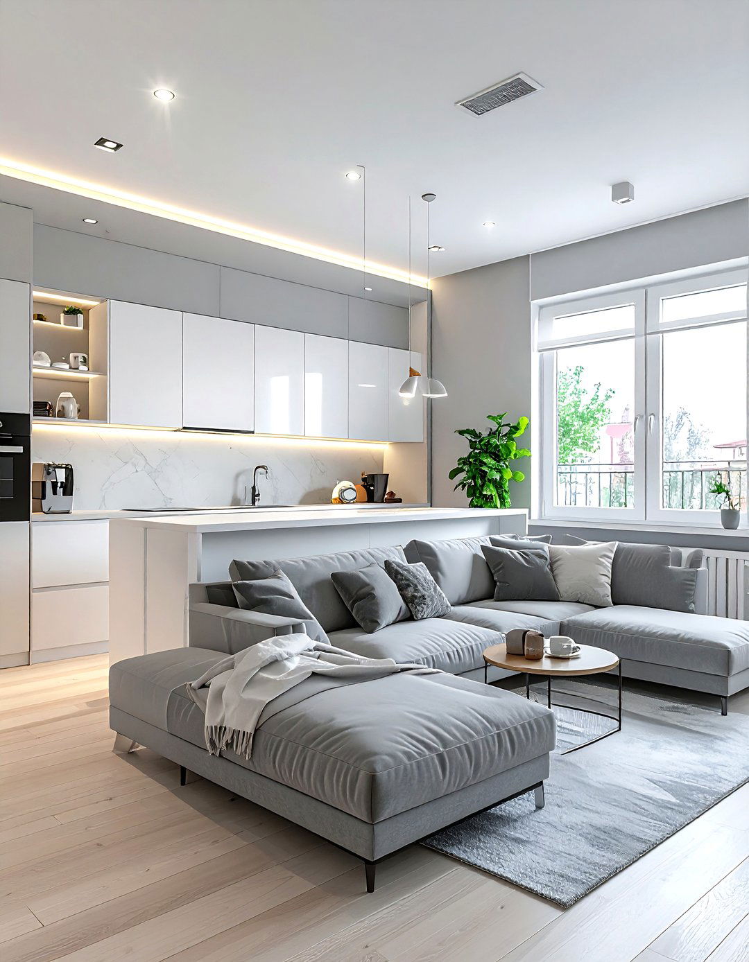 Small kitchen living room combo - 30 open plan kitchen ideas