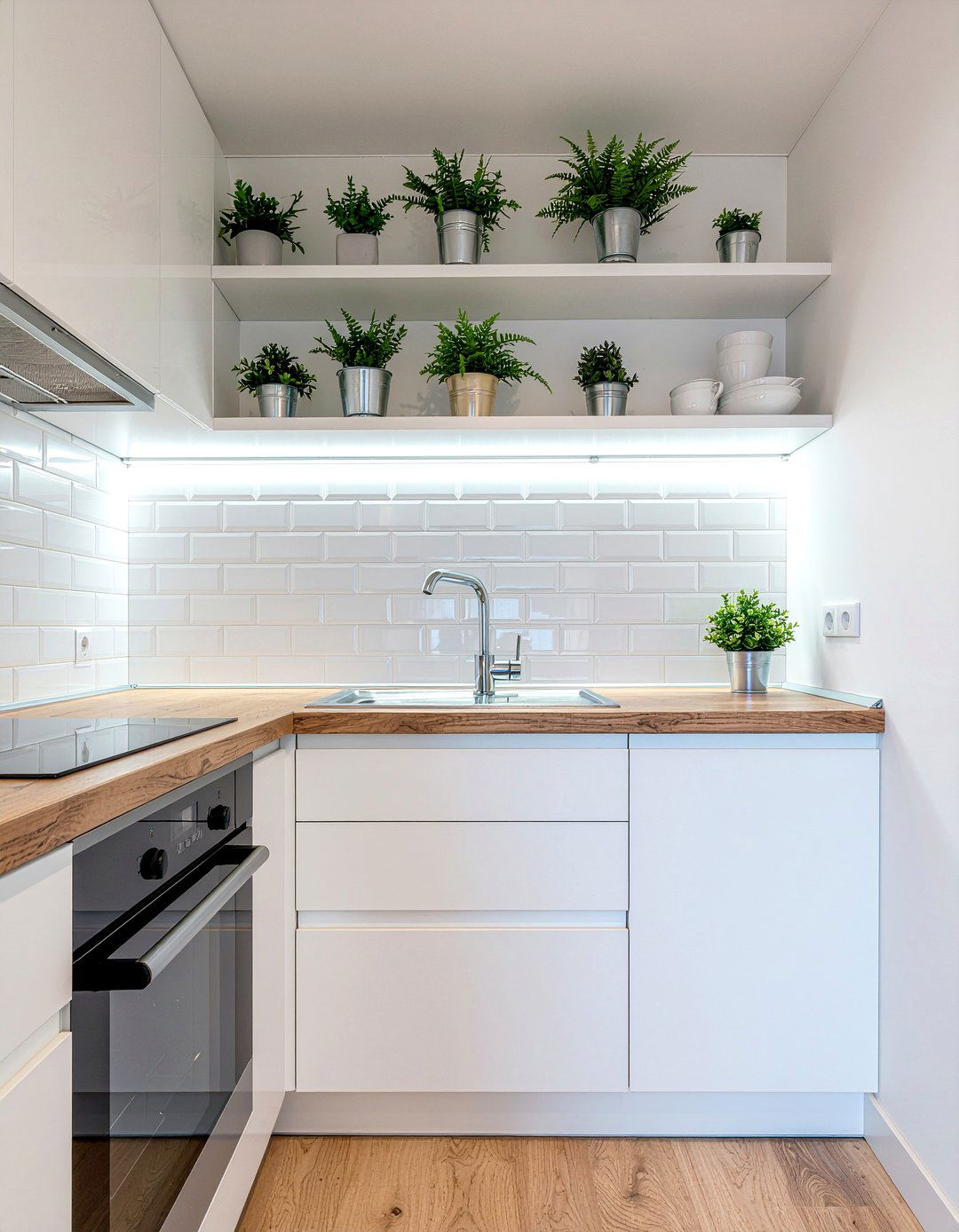 Small kitchen open shelving solutions - 30 open shelf backsplash kitchen ideas