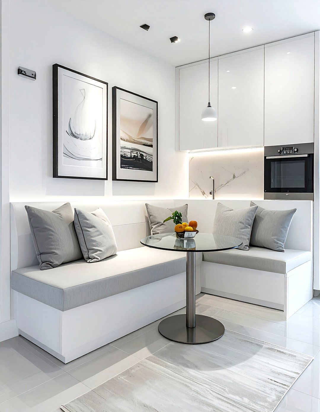 Small kitchen seating - 30 L-shaped banquette dining ideas