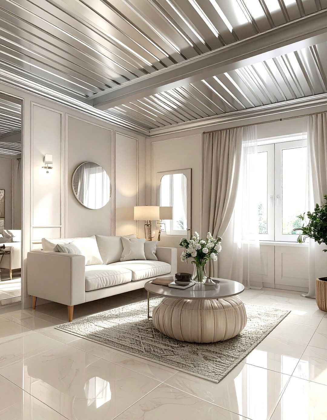 Small living room tin ceiling - 30 living room tin ceiling ideas