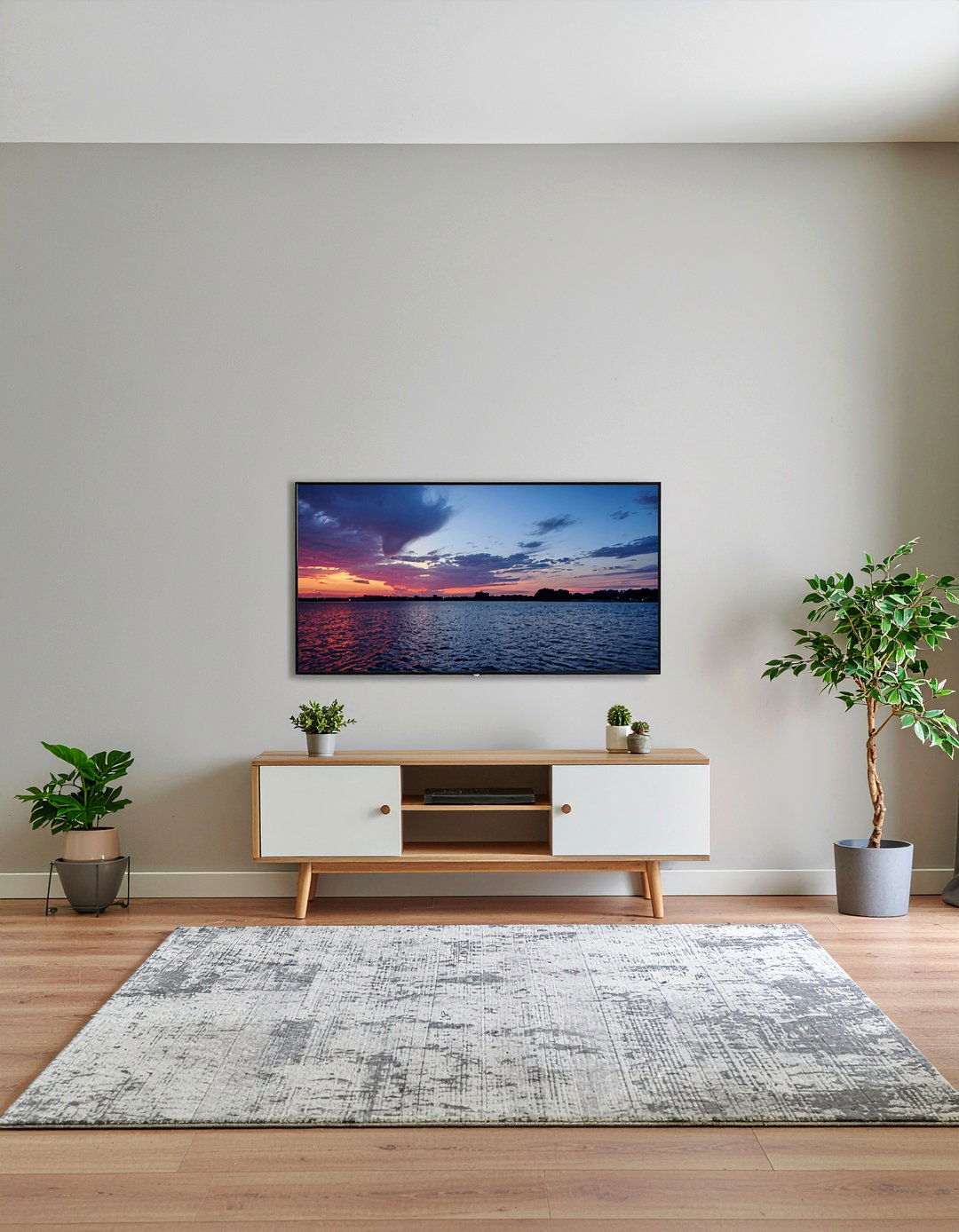 Small living room tv setup - 30 living room wall mounted tv ideas