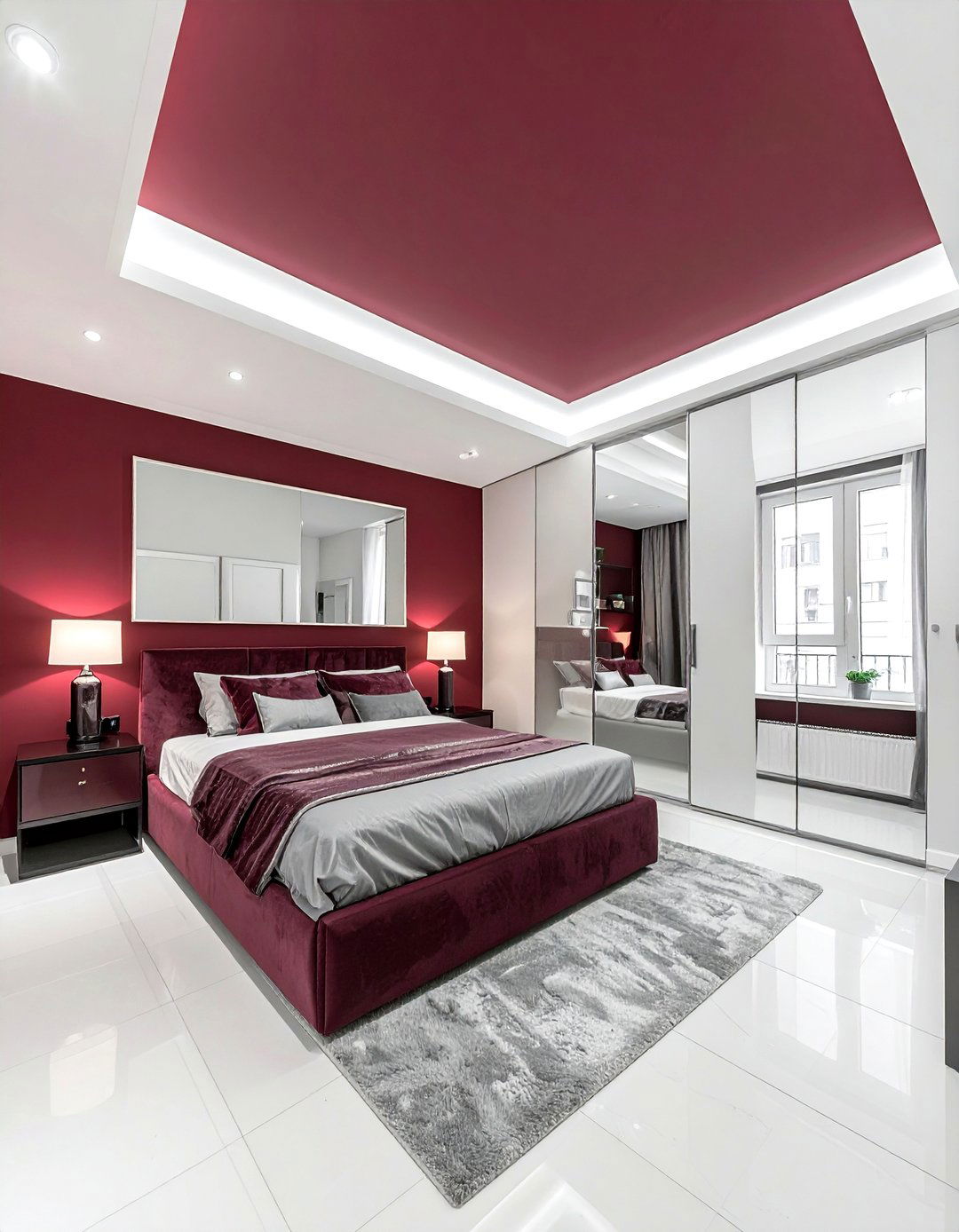 Small maroon bedroom - 30 maroon bedroom ideas