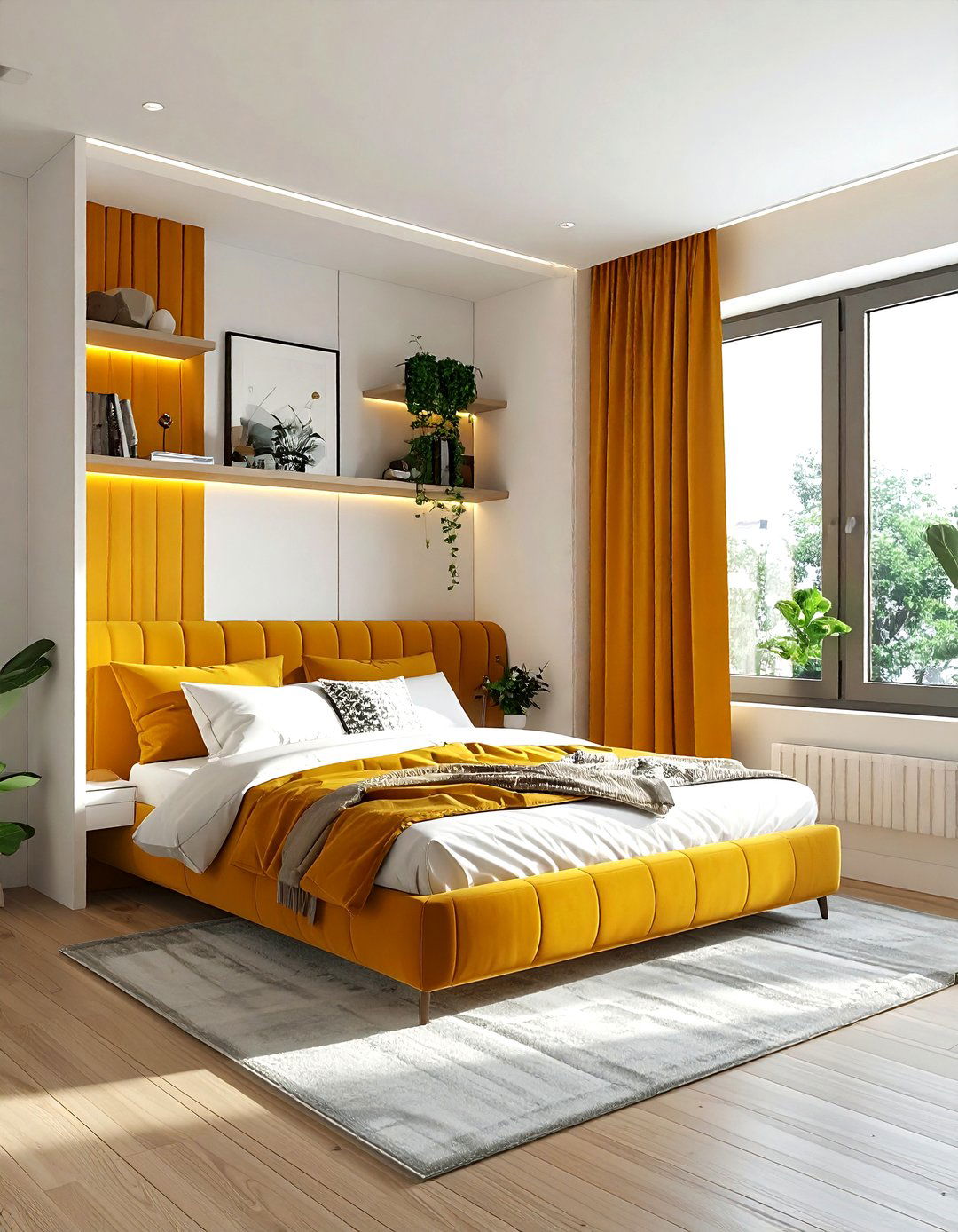 Small mustard bedroom - 30 mustard bedroom ideas
