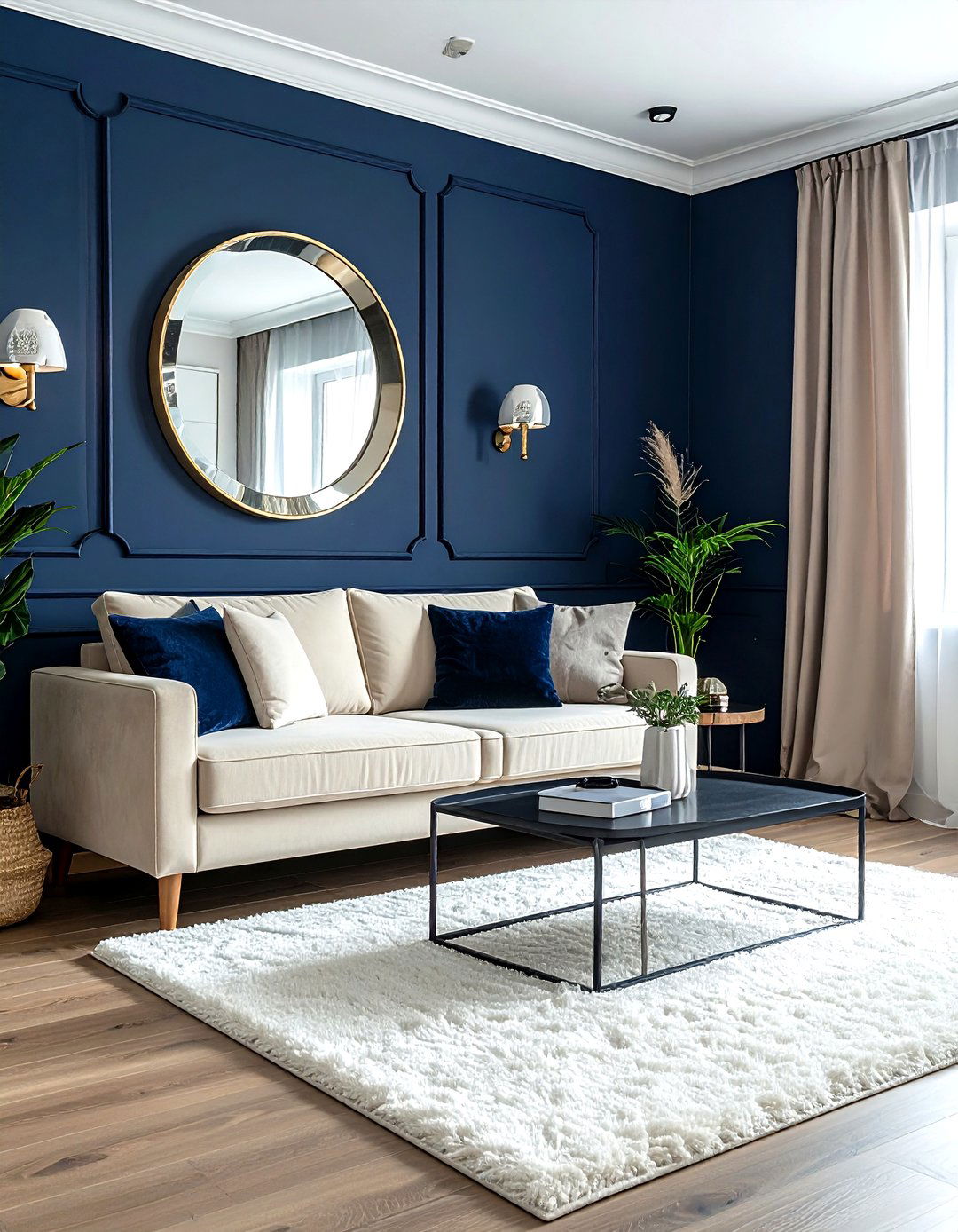 Small navy living room - 30 navy living room ideas