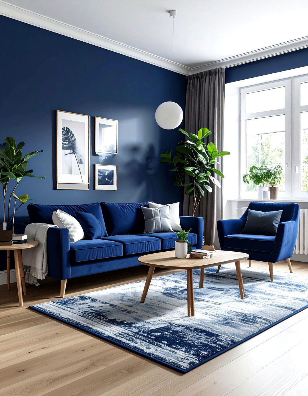 Small navy living room - 30 scandinavian navy living room ideas