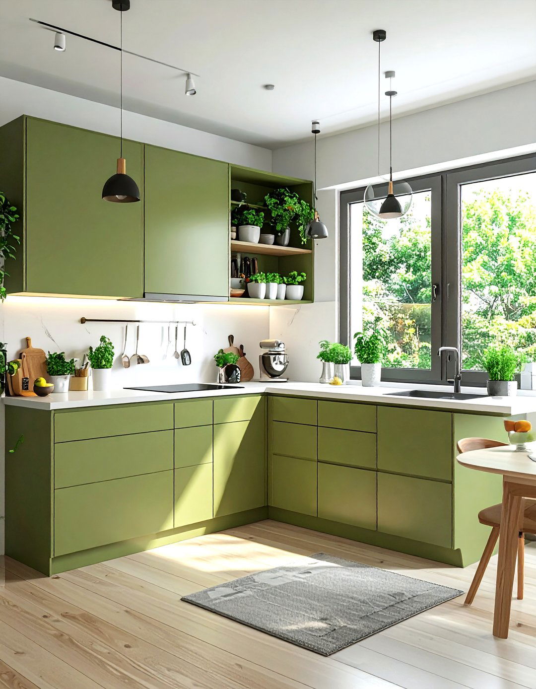 Small olive green kitchen - 30 olive green kitchen ideas