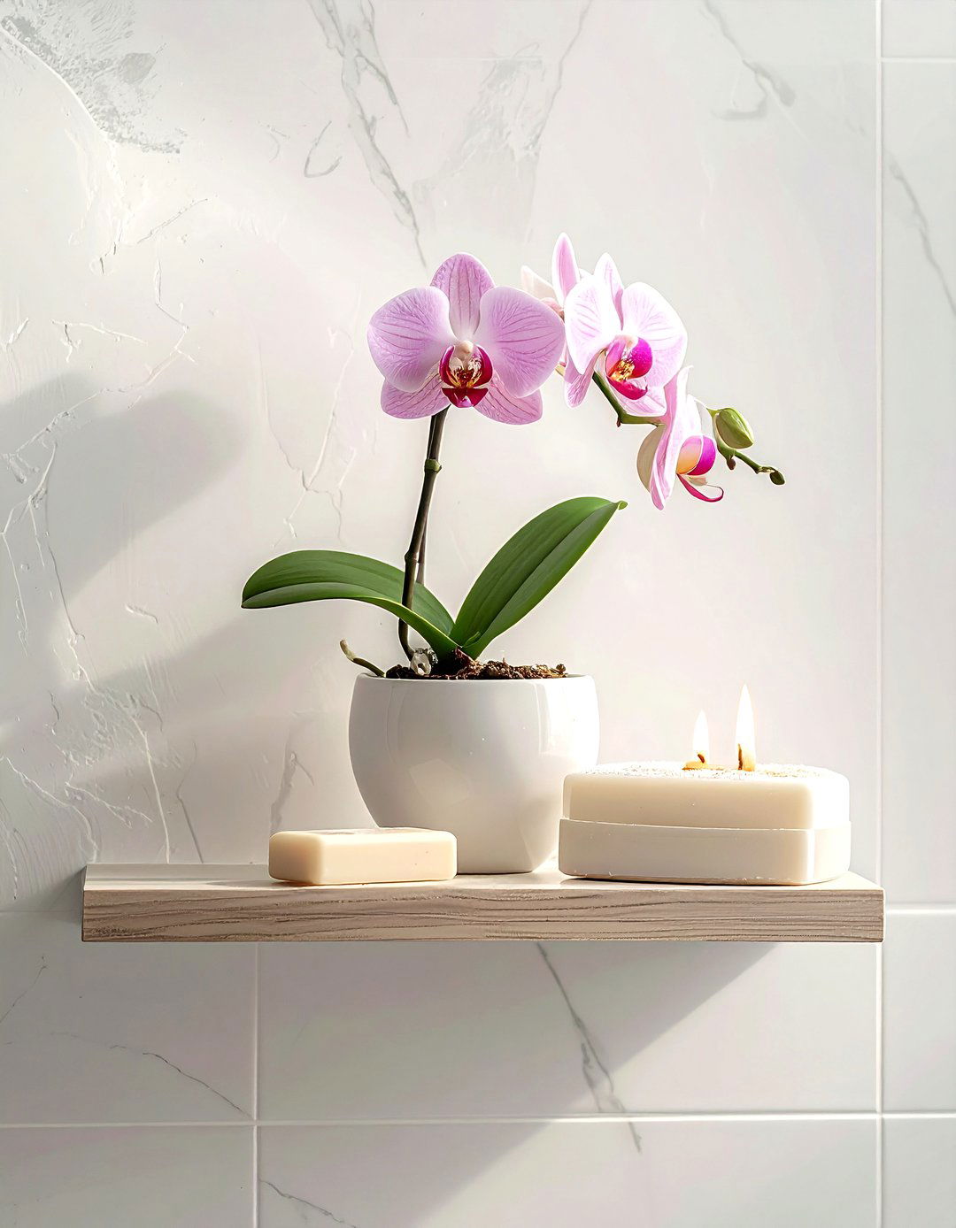Small orchid for powder room - 30 orchid decor ideas