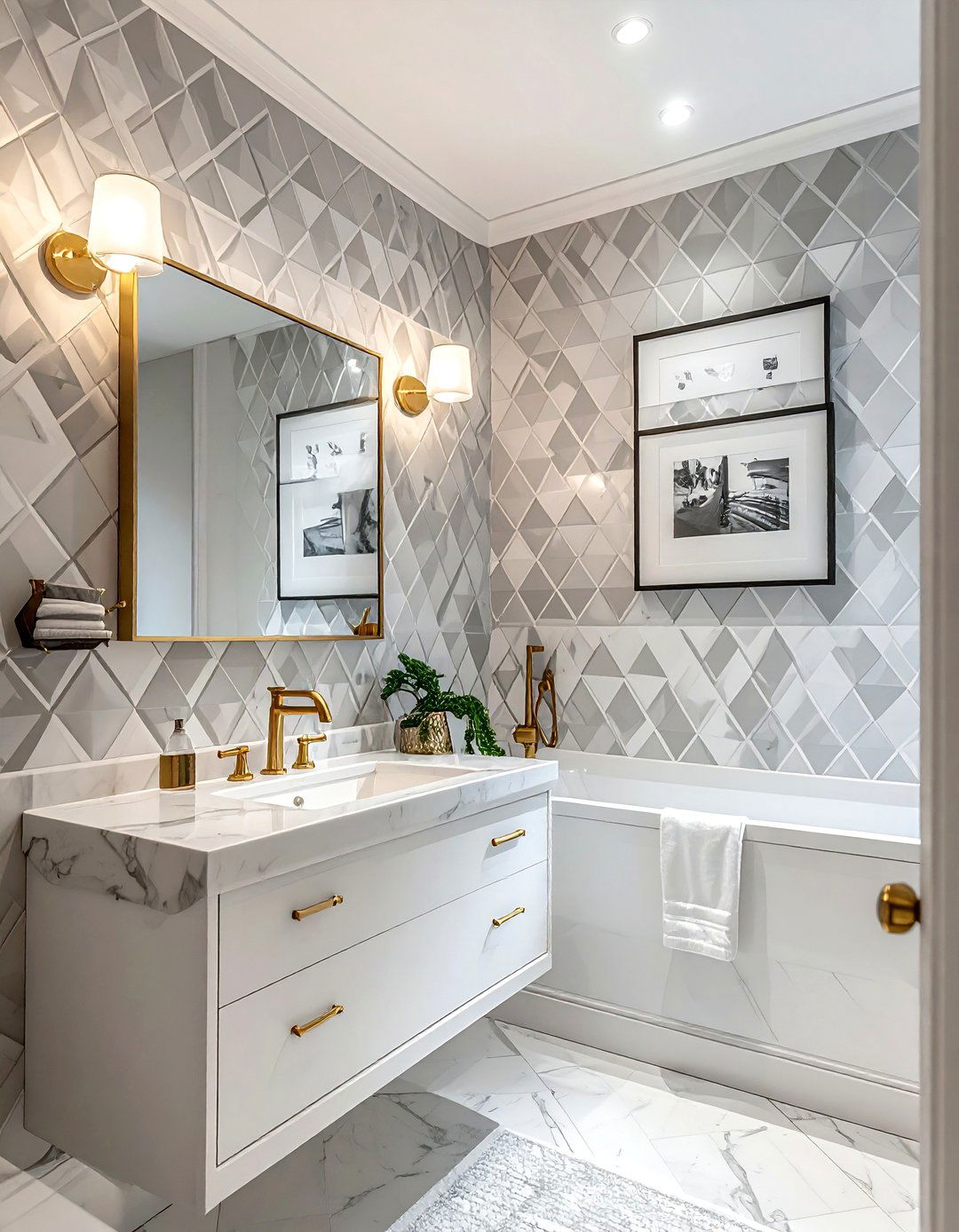 Small print geometric wallpaper - 30 geometric wallpaper ideas