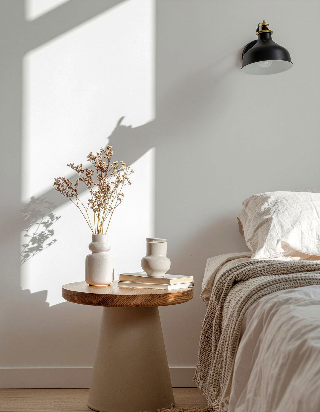 Small round nightstand - 30 bedroom round nightstands