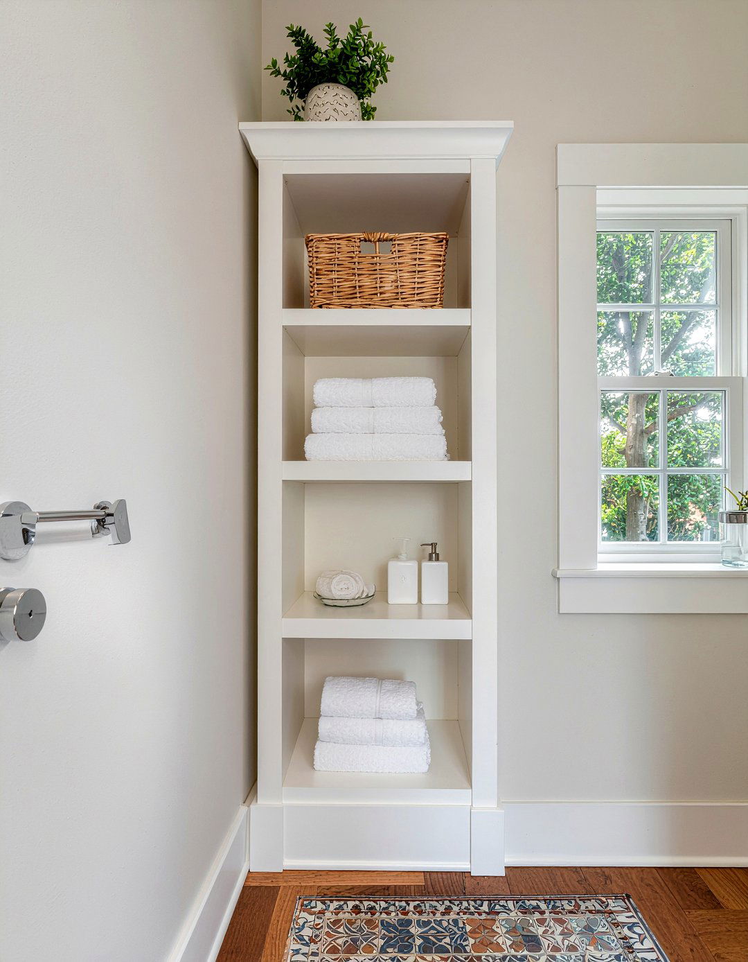 Small space linen cabinet - 30 bathroom linen cabinet ideas