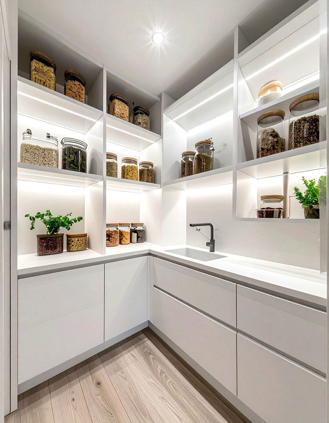 Small walk in pantry layout - 30 walk-in pantry kitchen ideas