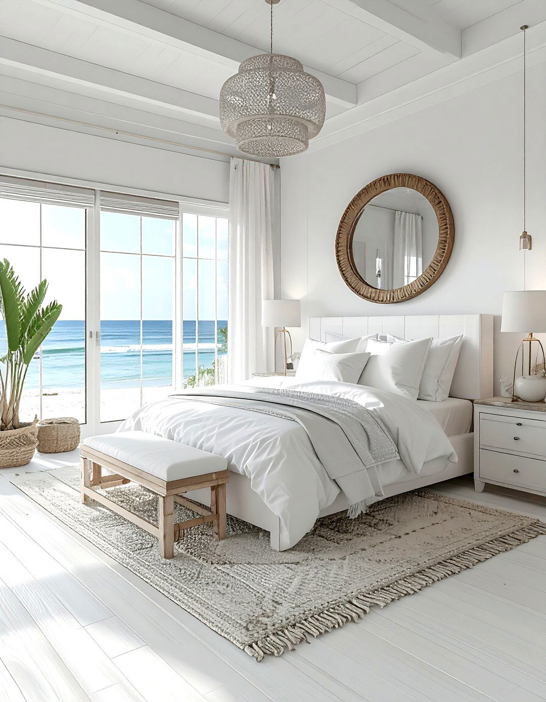 Small white coastal bedroom - 30 coastal white bedroom ideas
