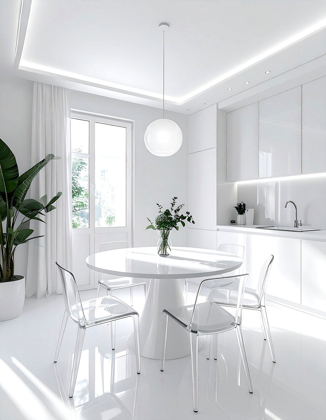 Small white dining room - 30 bright white dining room ideas