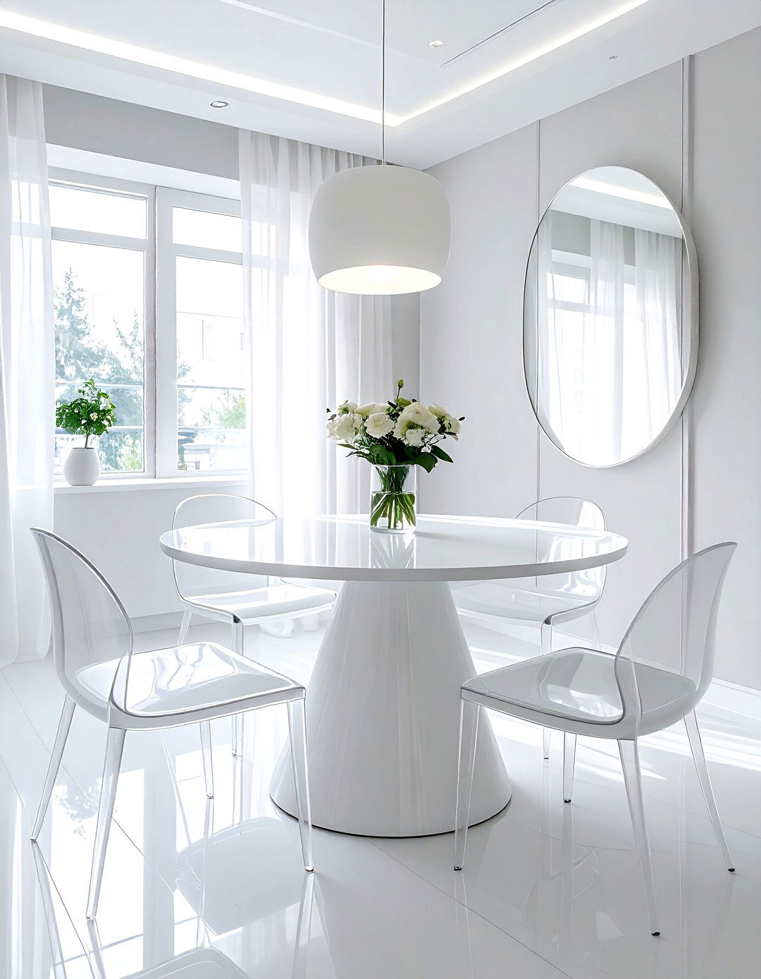 Small white dining room - 30 white and white dining room ideas