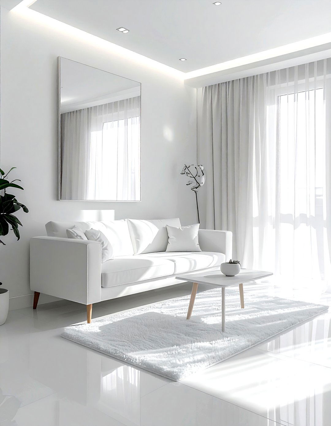 Small white living room - 30 white living room ideas