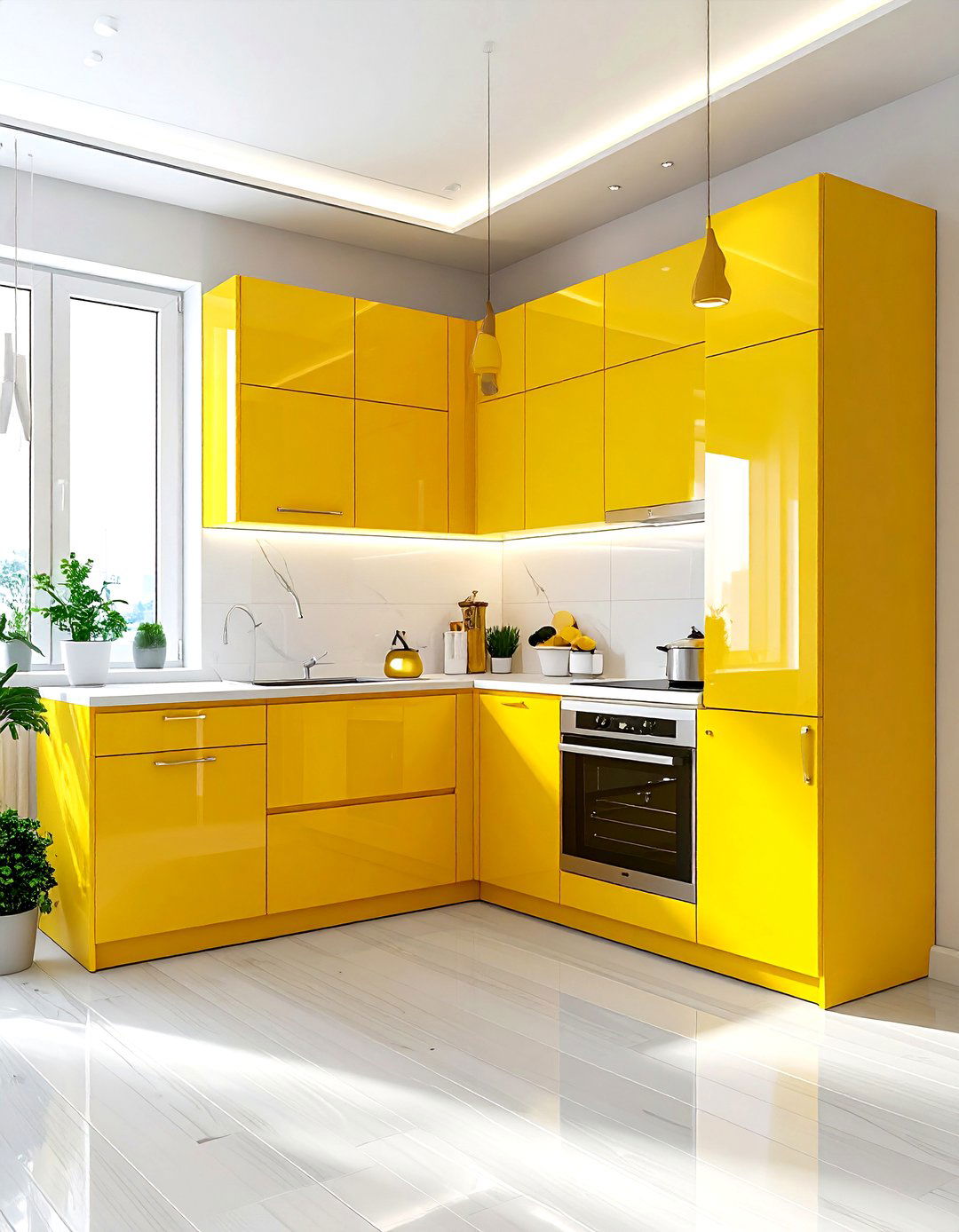 Small yellow kitchen - 30 bright yellow kitchen ideas