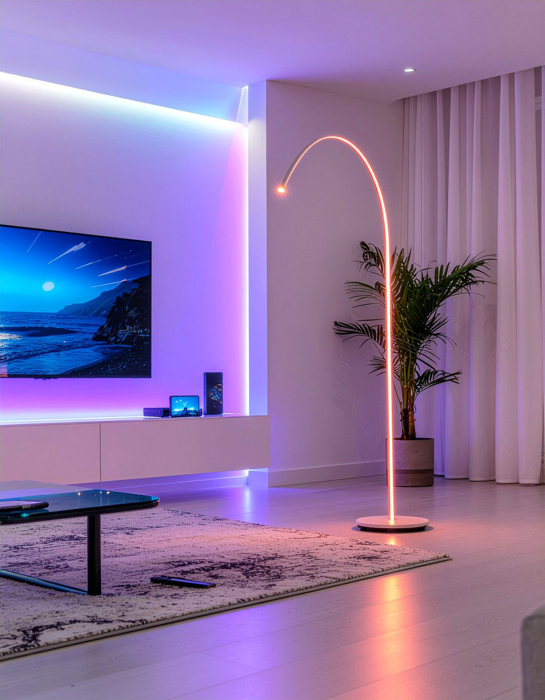 Smart Arc Lamp - 30 living room arc lamps