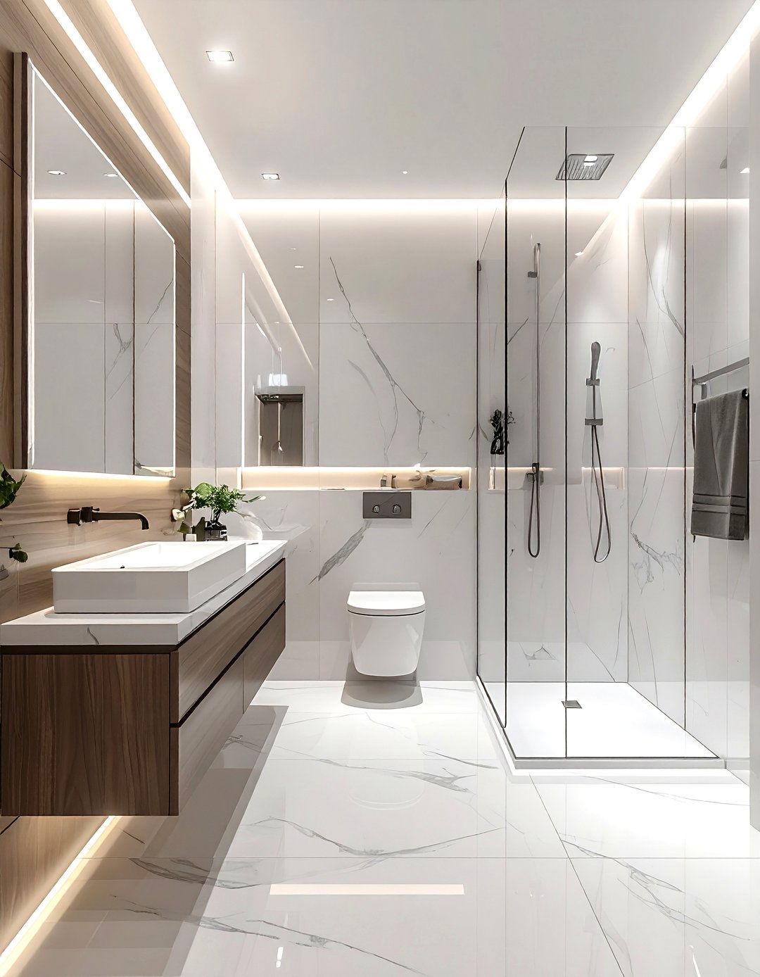 Smart Bathroom - 30 bedroom to bathroom conversion ideas