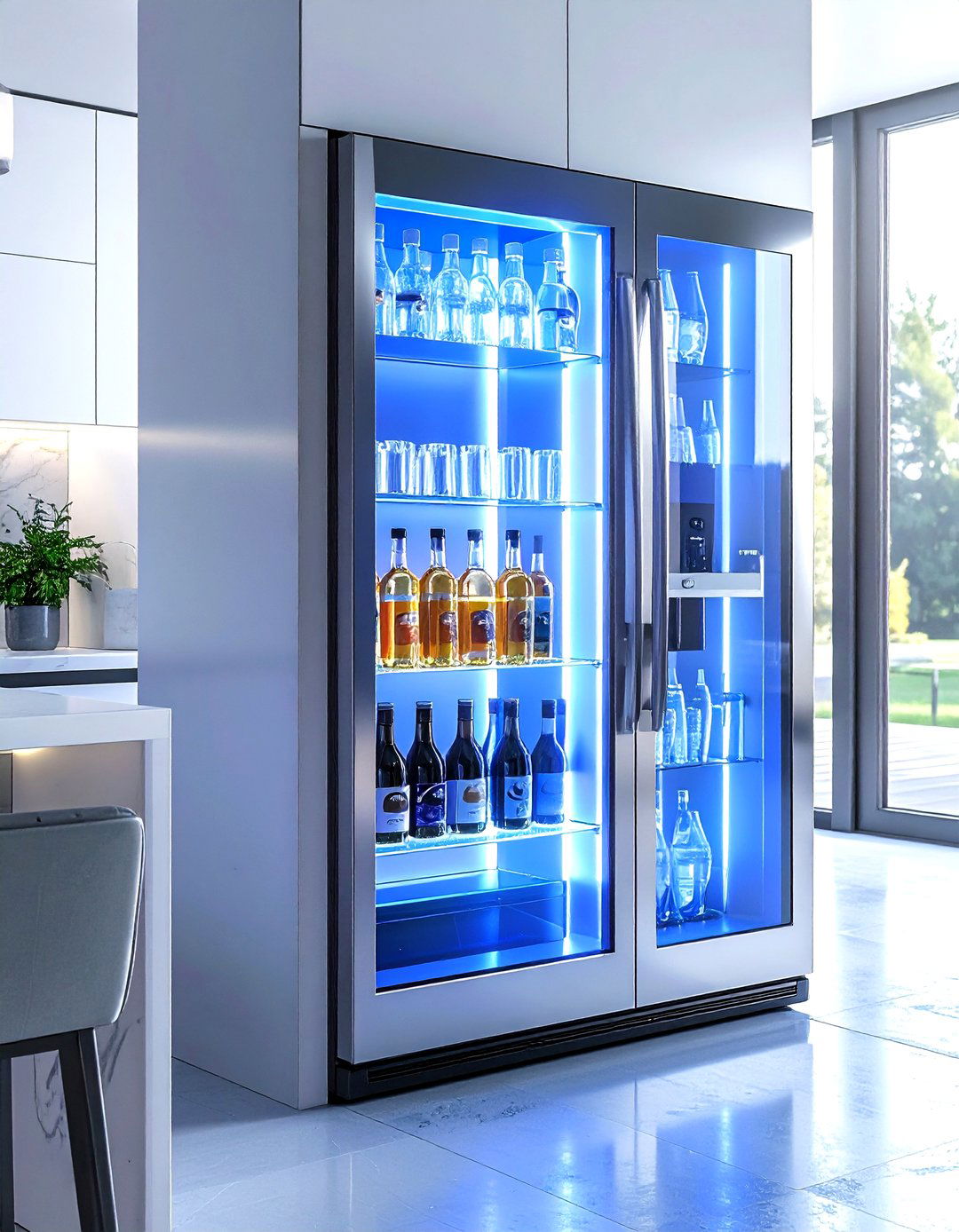 Smart Beverage Cooler - 30 kitchen automation ideas