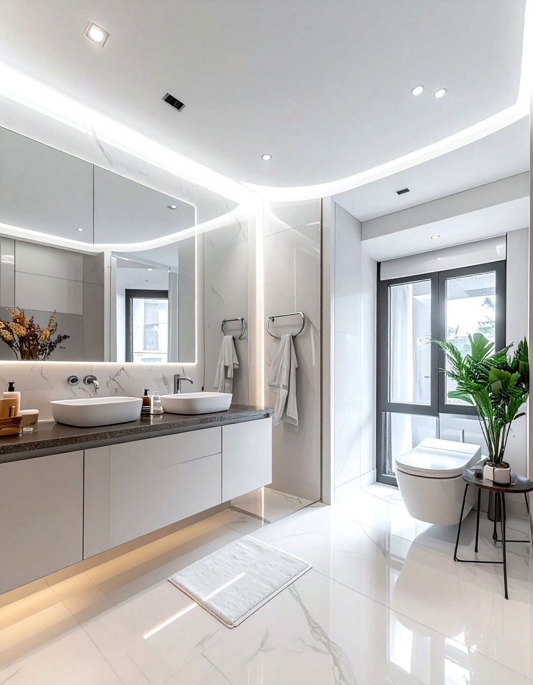 Smart CCT Bathroom Lighting - 30 bathroom lamp ideas