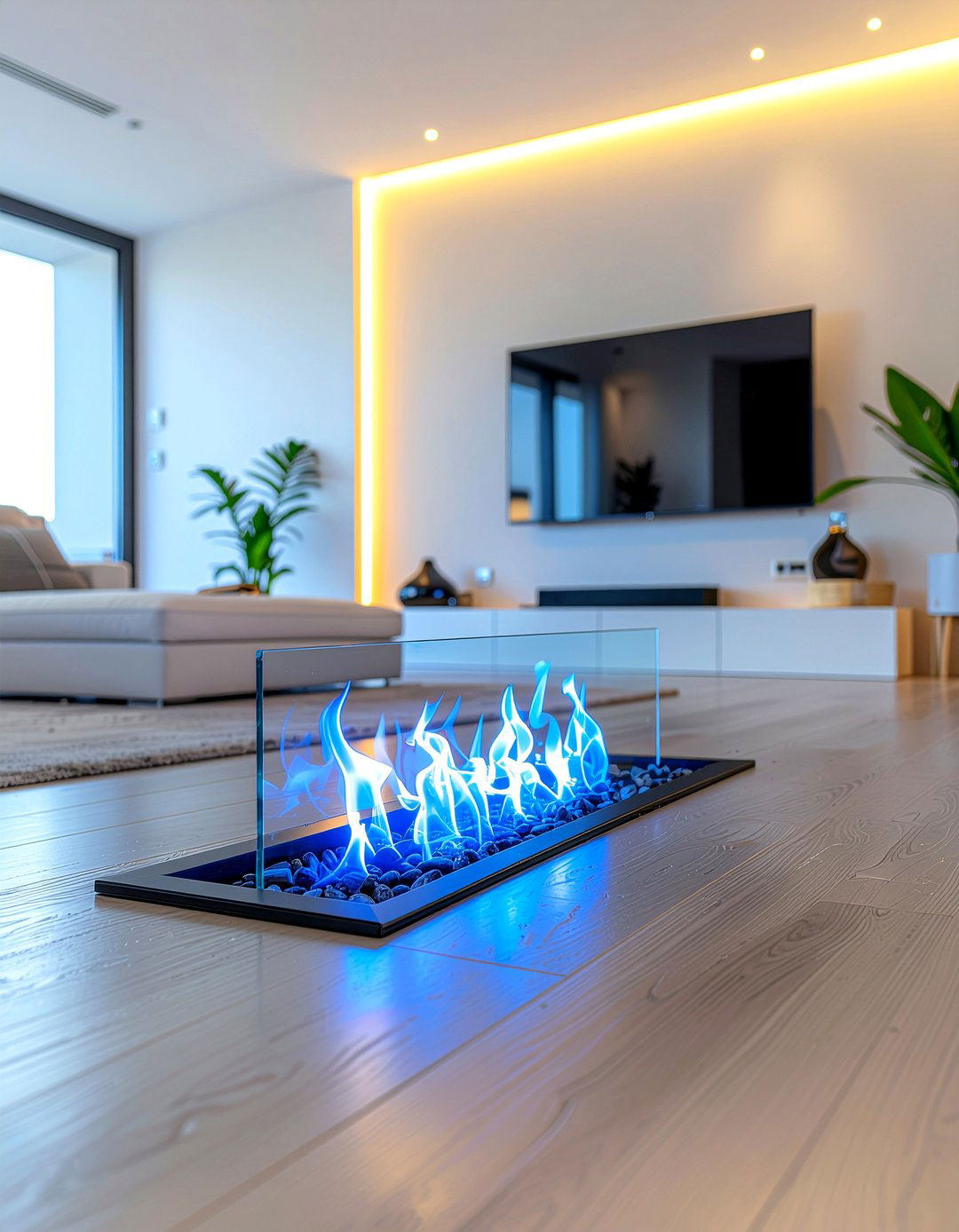 Smart Electric Fireplace - 30 fireplace insert ideas