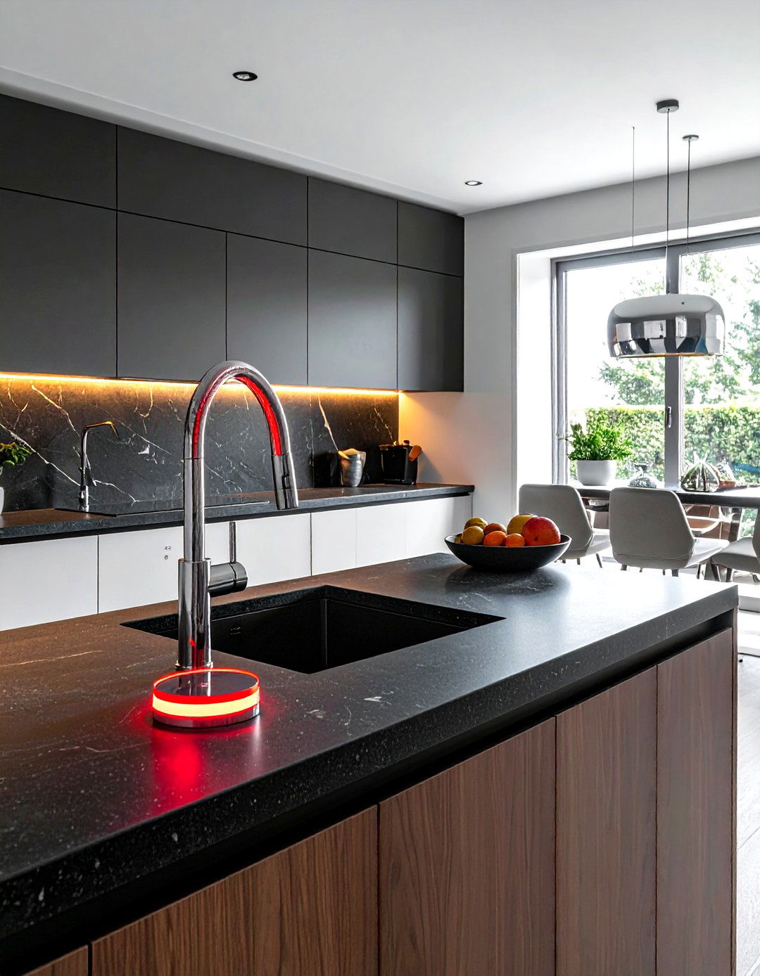 Smart Faucet Temperature Sensor - 30 touchless kitchen ideas