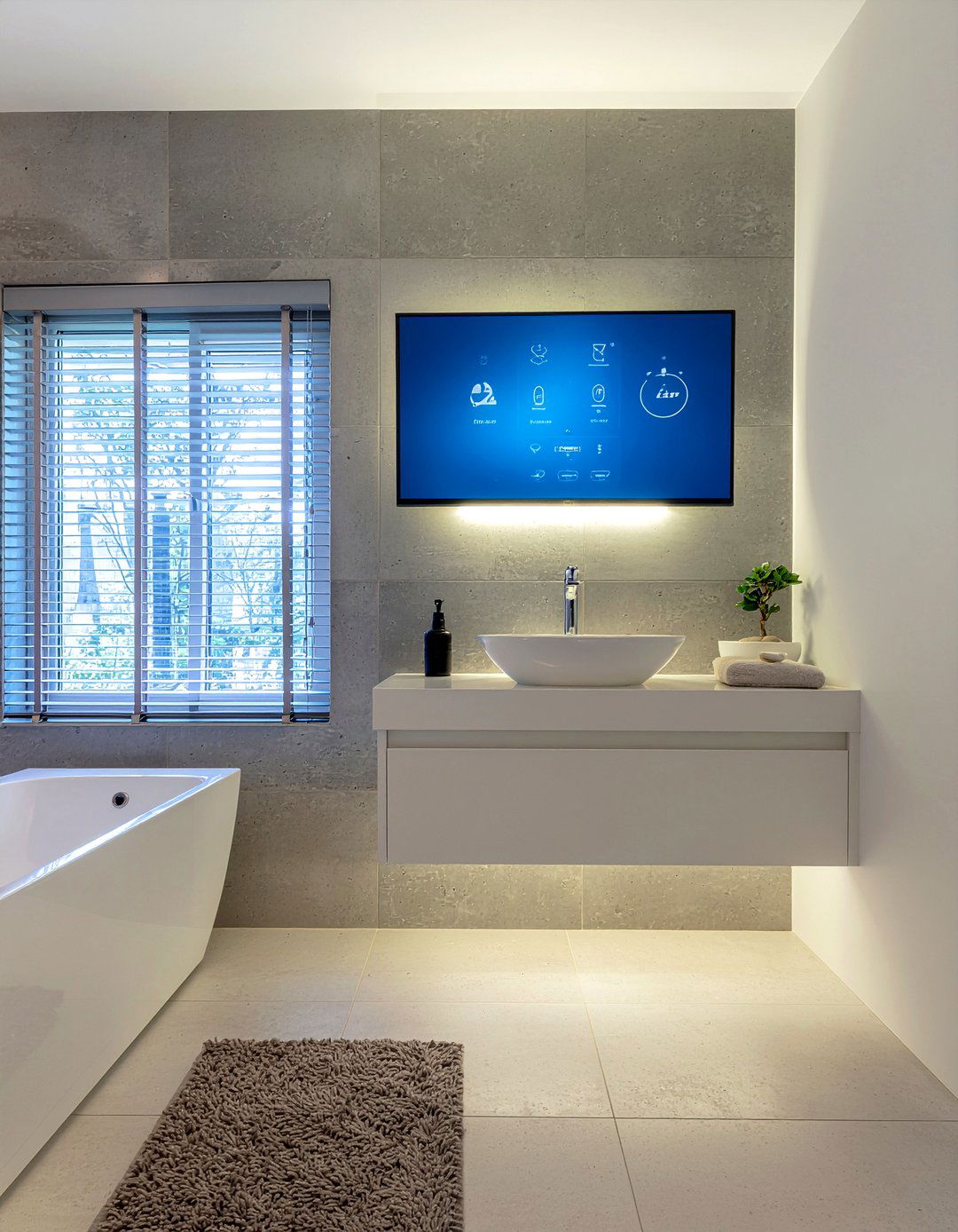 Smart Home Bathroom TV - 30 bathroom TV ideas